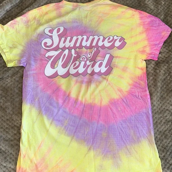 Wakaan Liquid Stranger edm Summer of Weird tiedye tee 2022 - Picture 2 of 3